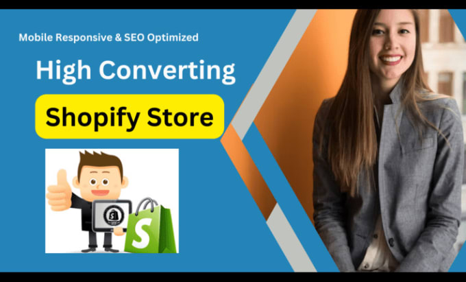 Gig Preview - Create a high converting shopify dropshipping store for passive income and sale