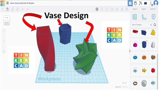 Gig Preview - Help in making 3d print design in tinkercad