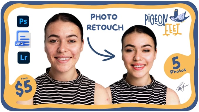 Gig Preview - Retouch your photo as you want