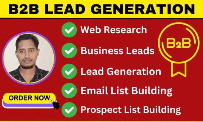 Gig Preview - Do b2b lead generation web research and business leads