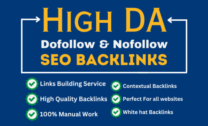 Gig Preview - Do boost your website visibility with SEO backlinks and link building service