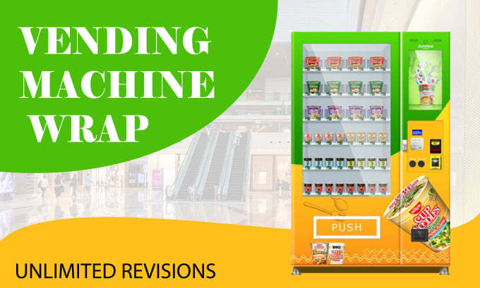 Gig Preview - Design creative vending and atm machine wrap