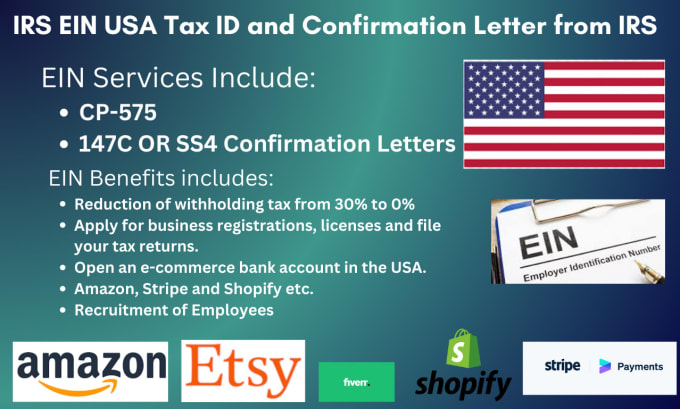 Gig Preview - Get your irs ein USA tax id and confirmation letter from irs