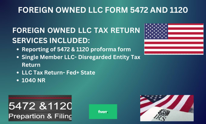 Gig Preview - Do USA foreign owned llc tax return 5472 and 1120