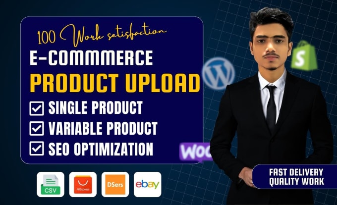 Bestseller - upload products or add products to woocommerce shopify or any ecommerce store