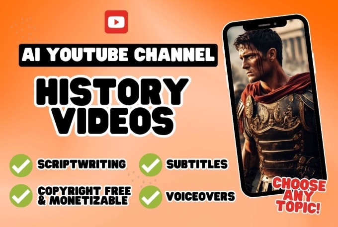 Bestseller - create a fully automated history ai youtube channel