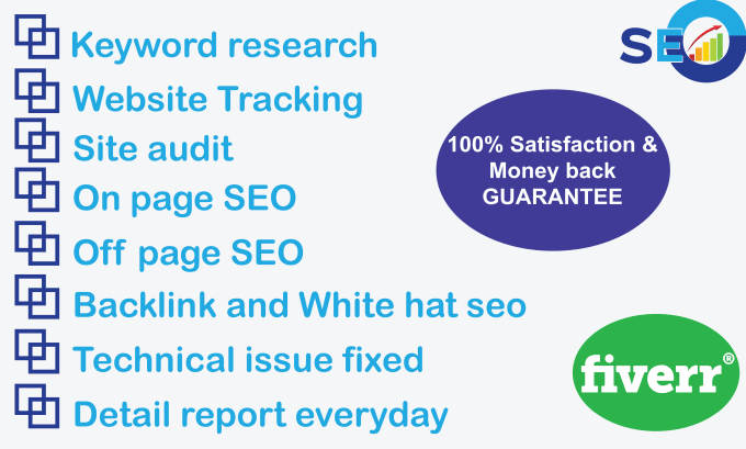 Gig Preview - Do monthly SEO service with do follow white hat backlink for top rankings