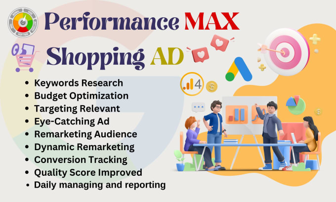 Gig Preview - Google ad performance max campaign and merchant center fix or reactive