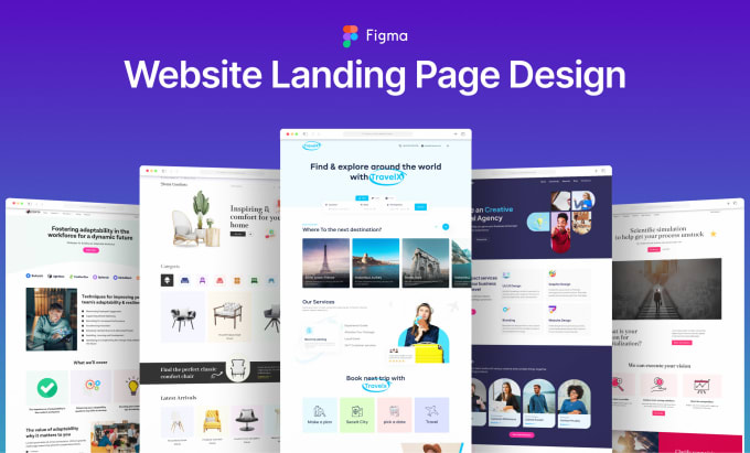 Gig Preview - Create landing page design in figma