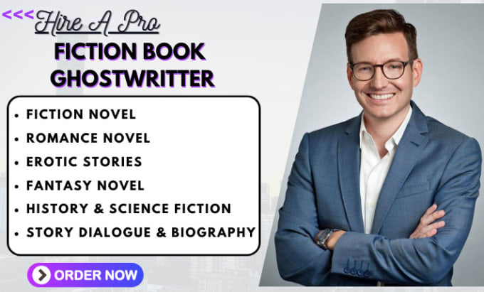 Gig Preview - Ghostwrite your fiction novel, fantasy novel, romance novel as an ebook writer