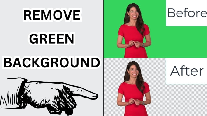 Gig Preview - Remove background green screen from videos