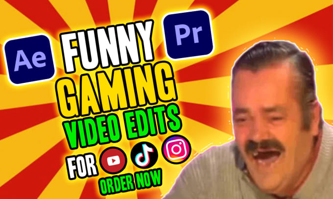 Bestseller - do a funny gaming video edit for youtube or tiktok