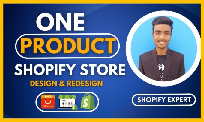 Bestseller - create one product shopify store or shopify website drop shipping store