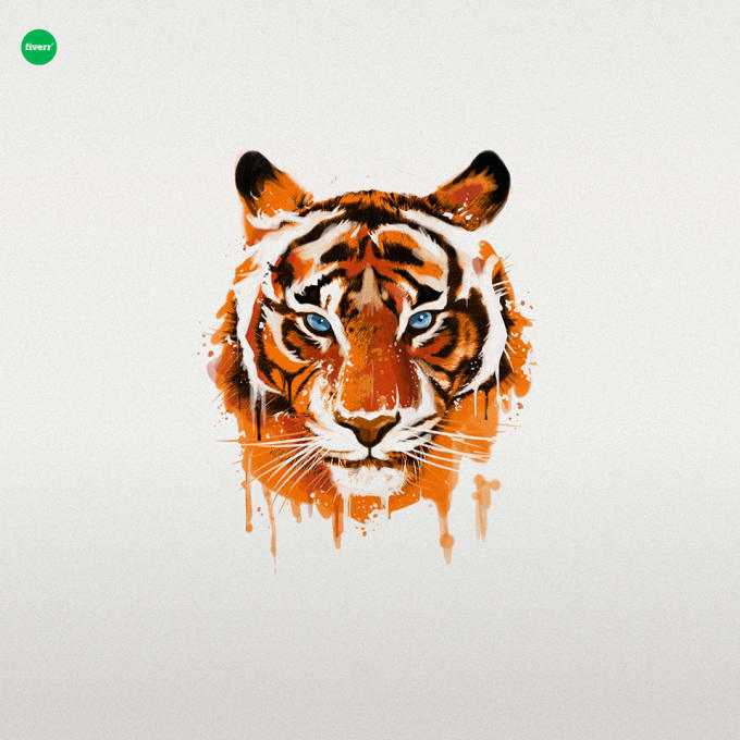 Gig Preview - Make tiger head logo design for your business