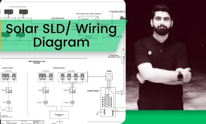 Gig Preview - Draw wiring diagram of pv system or solar panel project