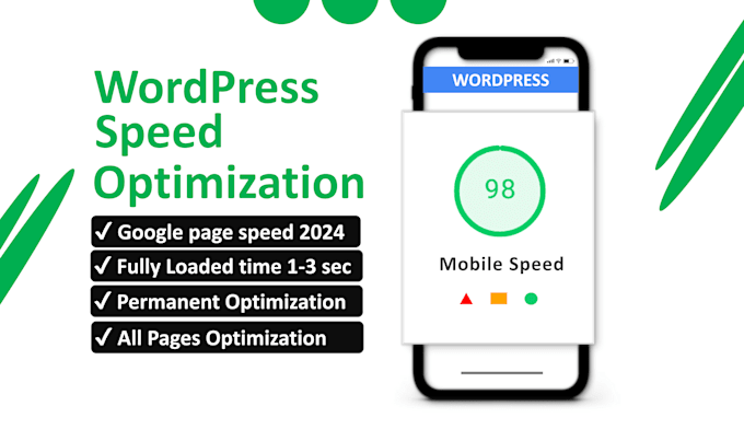 Gig Preview - Wordpress speed optimization and website pagespeed