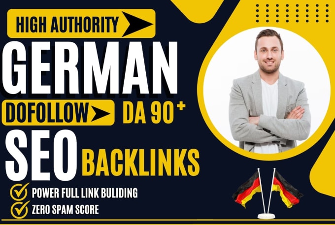 Gig Preview - Improve google ranking with high authority da 90 german dofollow seo backlinks