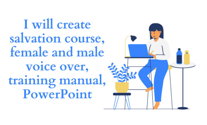 Bestseller - create salvation course, female and male voice over, training manual, powerpoint