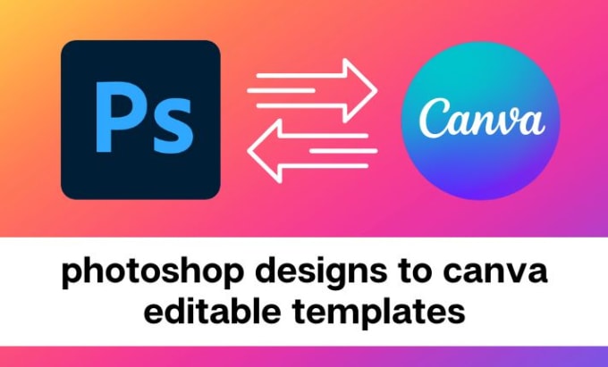 Gig Preview - Convert photoshop designs ,psd to canva editable templates