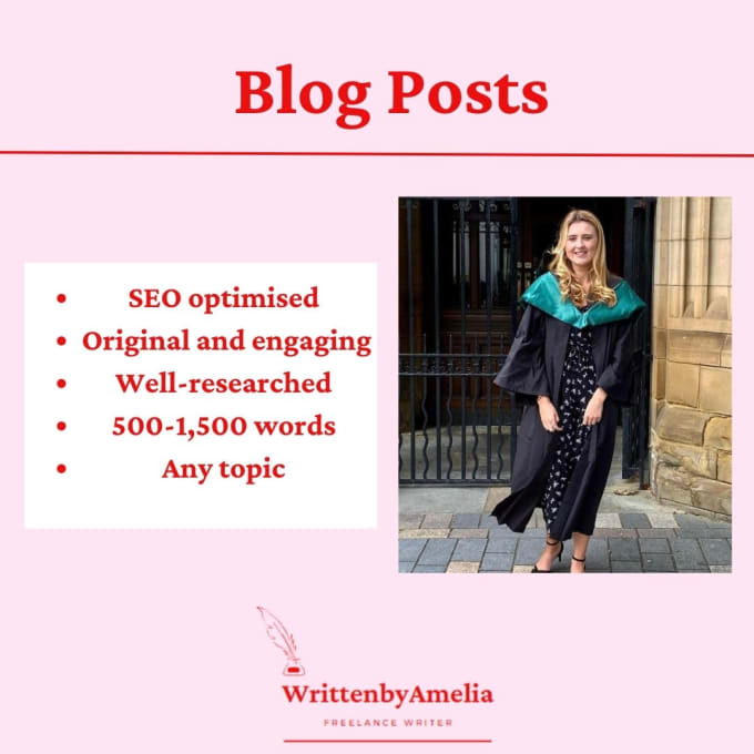 Gig Preview - Write compelling SEO blog posts