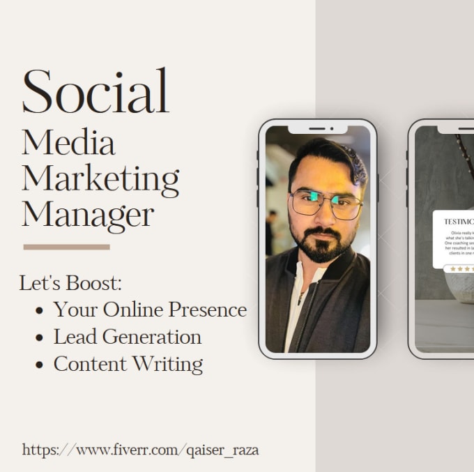 Gig Preview - Our agency will be your social media marketing manager and content creator