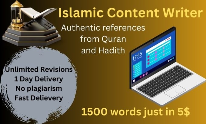 Gig Preview - Give researched islamic content, articles, and blogs