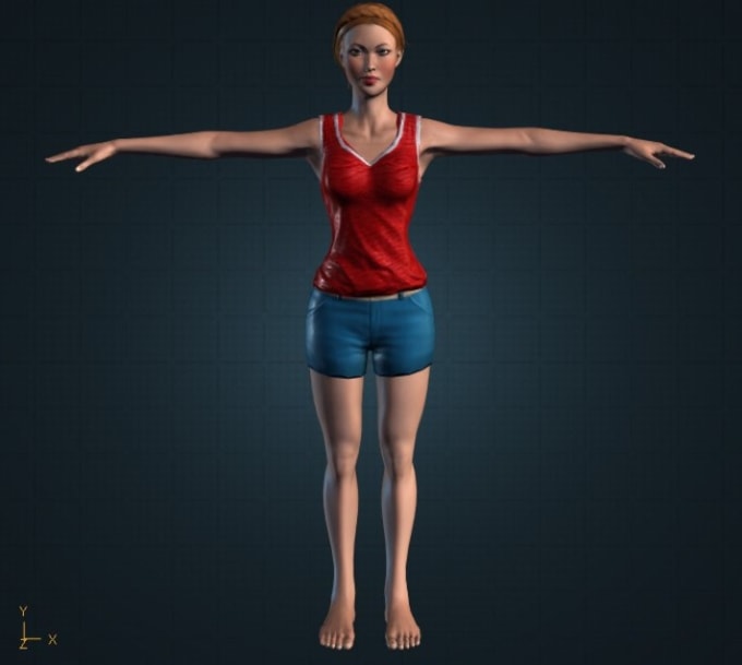 Gig Preview - Create human 3d character for you in just 1 hour