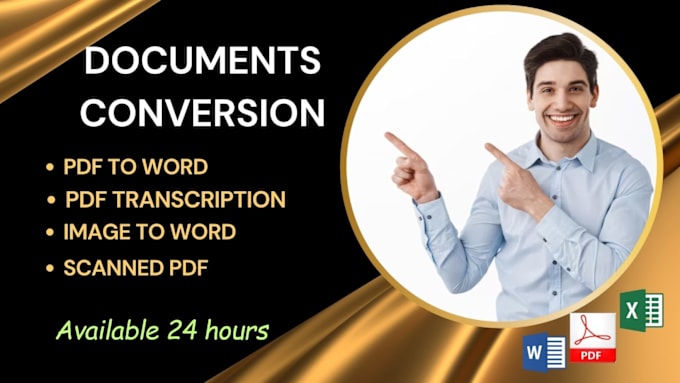 Gig Preview - Convert PDF to word, excel and powerpoint