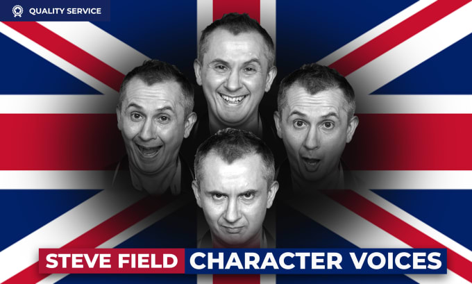 Gig Preview - Be your british male real voice actor animation video game character voice over