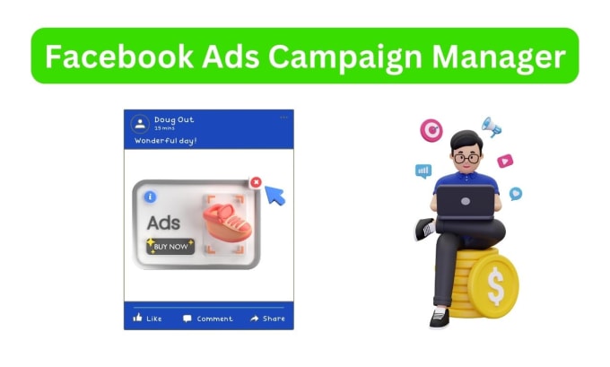 Gig Preview - Do facebook ads campaign manager to set up fb ads