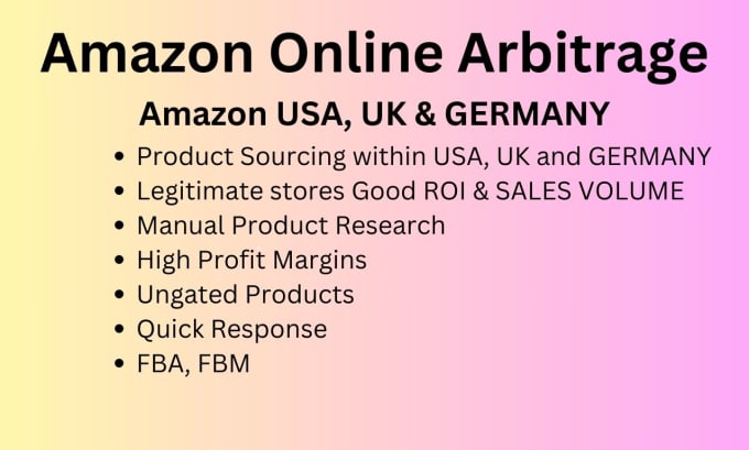 Gig Preview - Do amazon fba leads research and sourcing