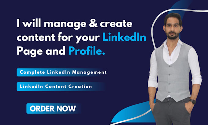 Gig Preview - Be your linkedin manager and content creator