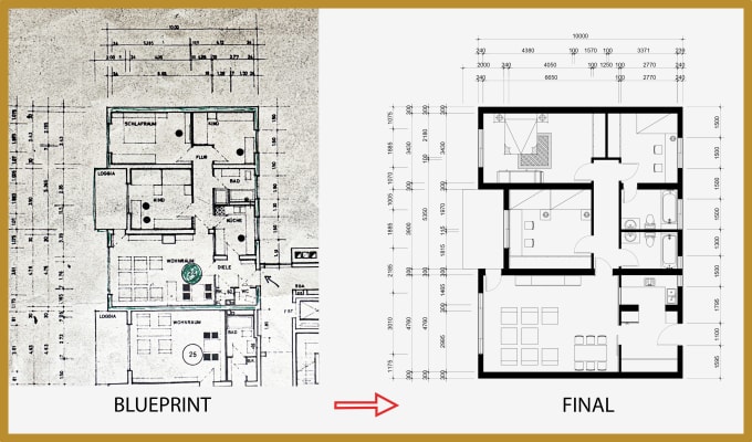 Gig Preview - Convert 2d drawing in autocad or create 2d colored plan