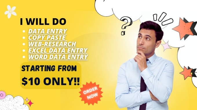 Gig Preview - Be your virtual assistant for data entry, web research and excel work