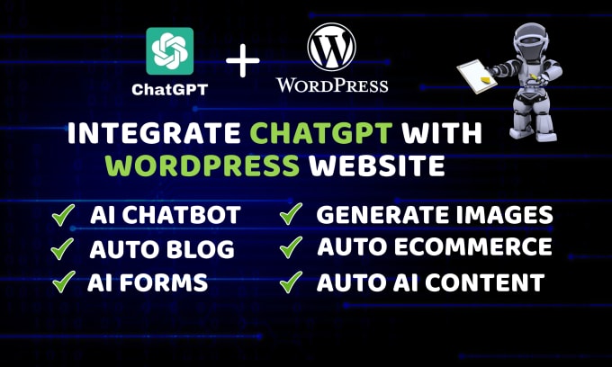 Gig Preview - Integrate chatgpt openai api with wordpress