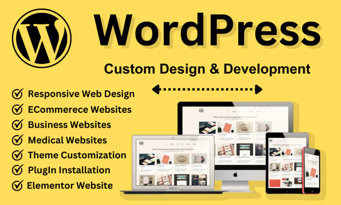 Gig Preview - Design responsive wordpress website or landing page in 12 hour