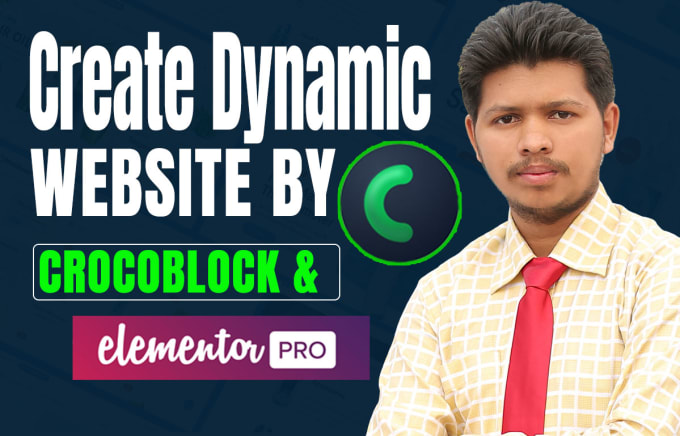 Gig Preview - Create dynamic wordpress website by crocoblock, elementor pro, jet engine