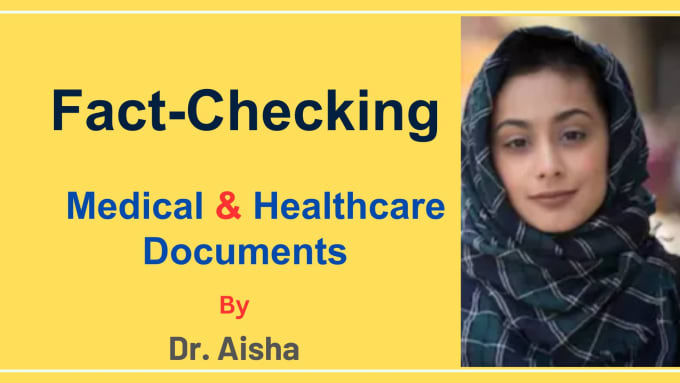 Gig Preview - Fact check any medical document as a doctor