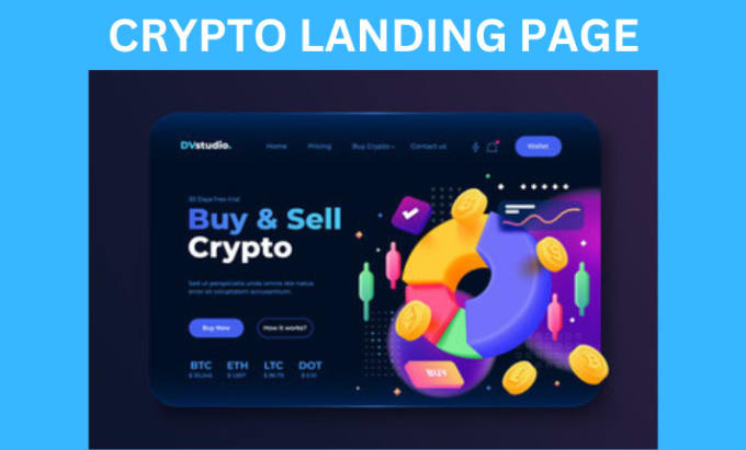 Gig Preview - Build crypto landing page, crypto website, nft landing page