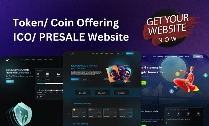 Gig Preview - Create a selling cryptocurrency and ico launching website