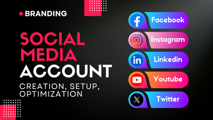 Gig Preview - Create and setup all your social media accounts and pages