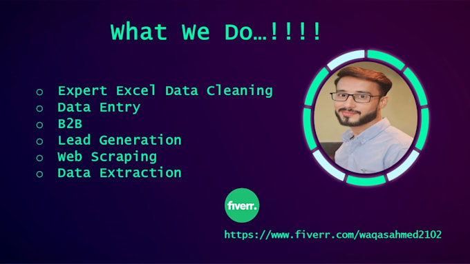 Gig Preview - Expert excel data cleaning, data entry, b2b lead generation