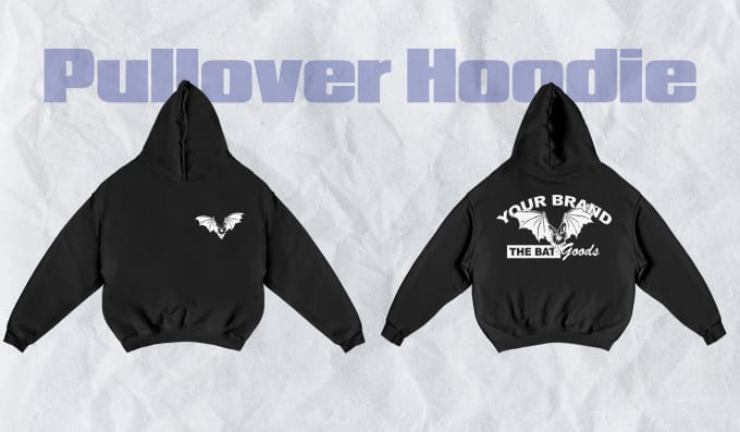 Gig Preview - Create a pullover hoodie design in streetwear style