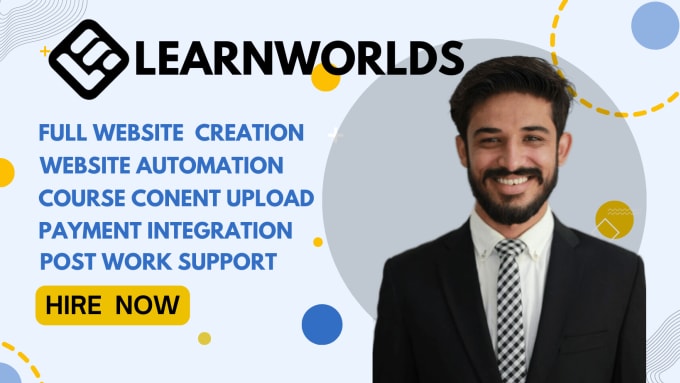 Gig Preview - Create your lms or course website in learnworlds in 48 hours