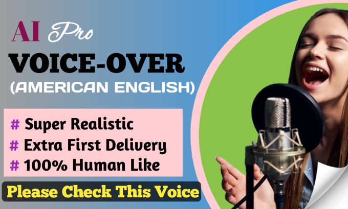 Gig Preview - Elevate your brand with a natural american ai female voice over