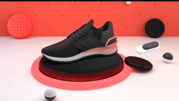 Gig Preview - 3d shoe animation shoe modeling 3d footwear shoe video 3d sneaker shoe rendering