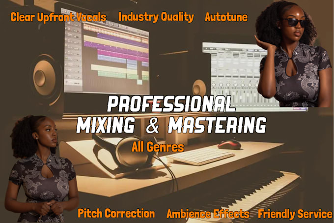 Gig Preview - Mix and master your vocals, giving it a professional sound