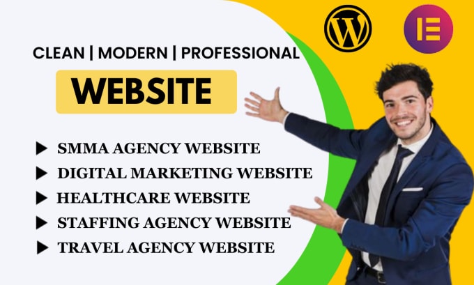 Gig Preview - Smma agency website, digital marketing website healthcare staffing travel agency