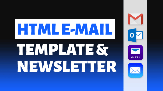 Gig Preview - Do responsive HTML email template design, custom newsletter