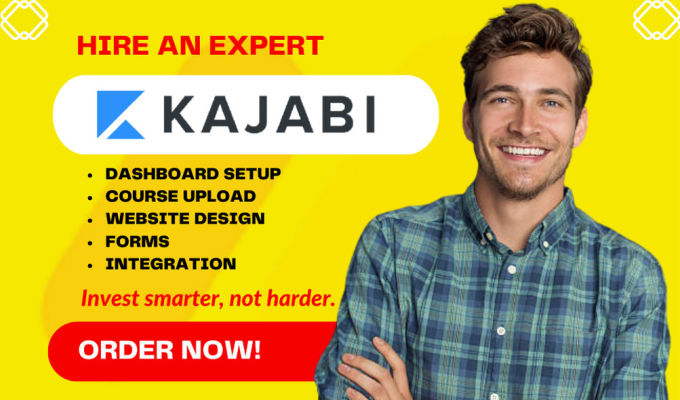 Gig Preview - Design kajabi online course website kajabi sales funnel automation